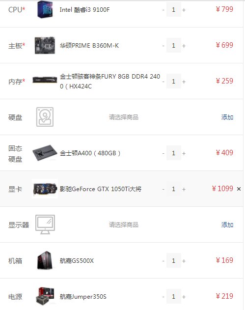 求电脑高手，参照中关村的电脑配件价格帮我组装一台3000左右的电脑主机！