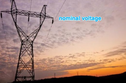 rated voltage什么意思?