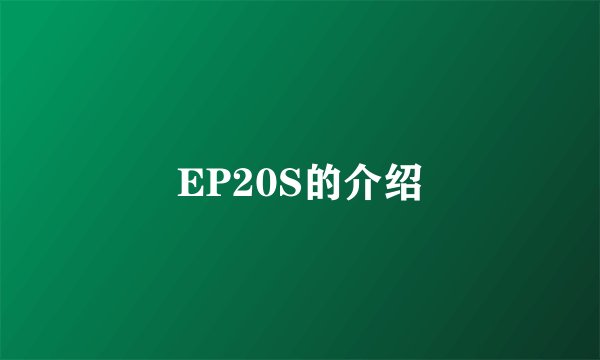 EP20S的介绍