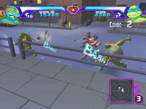 忍者神龟哪一款可以双人玩？？？？！！！