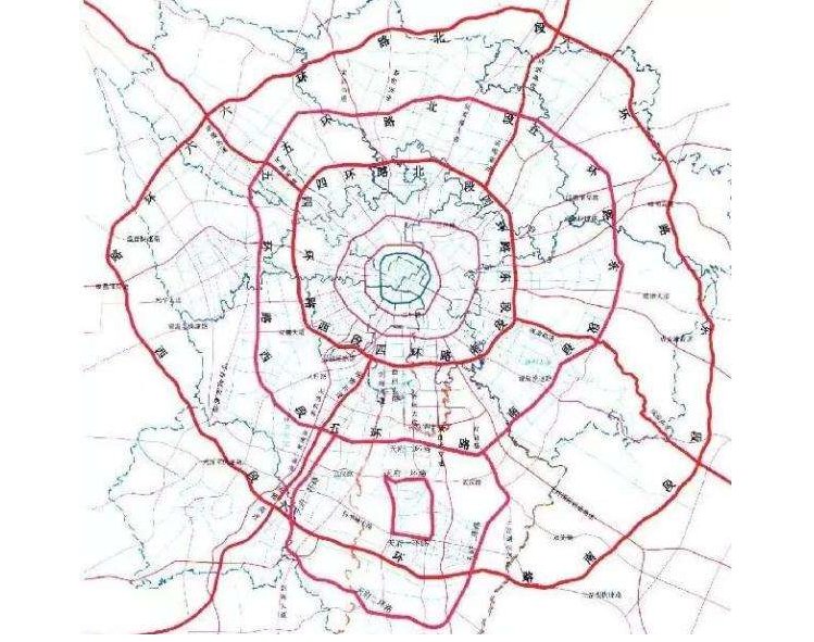 成都市六环路地图