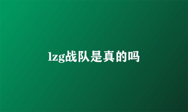 lzg战队是真的吗
