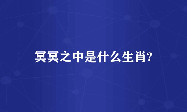 冥冥之中是什么生肖?