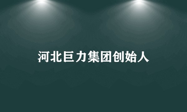 河北巨力集团创始人