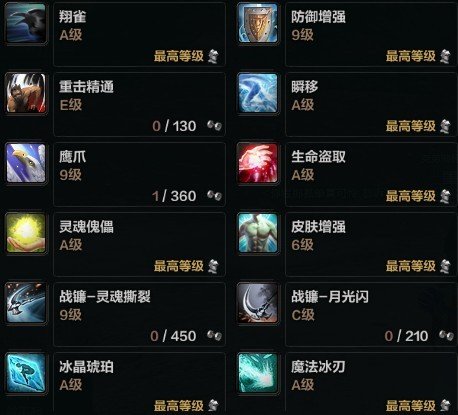 洛奇英雄传杖娘加点,不要拿复制的黑我,技能名字要正确