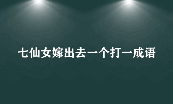 七仙女嫁出去一个打一成语