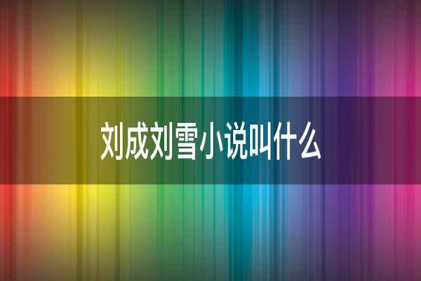 刘成男主角刘雪女主角当代爱情小说