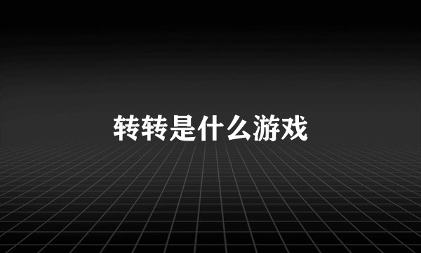 转转是什么游戏