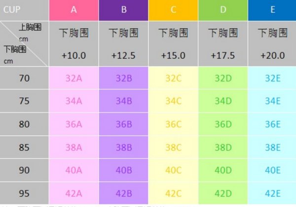 胸围87cm是什么罩杯？