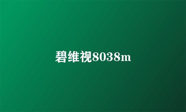 碧维视8038m
