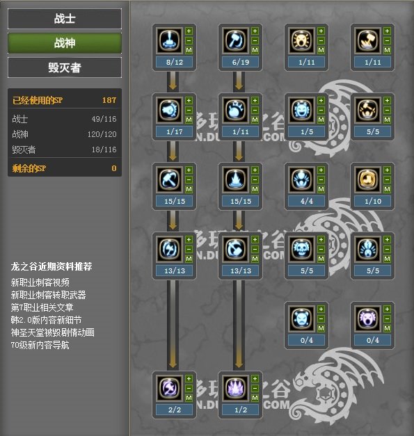 龙之谷毁灭者纯pvp加点求附图