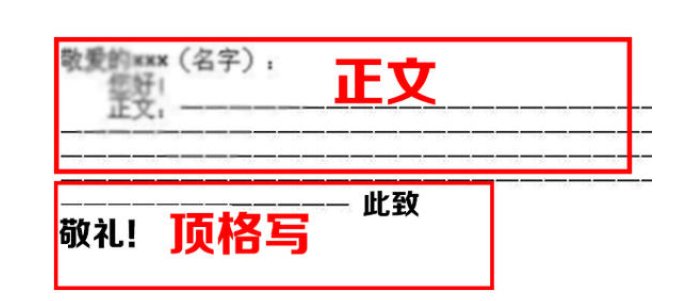 此致、敬礼在哪写？