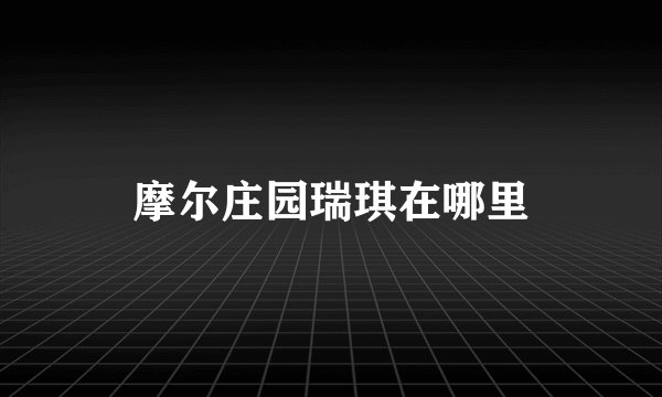 摩尔庄园瑞琪在哪里