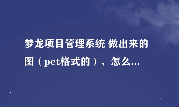 梦龙项目管理系统 做出来的图（pet格式的），怎么转换成pdf格式或者JPG的？