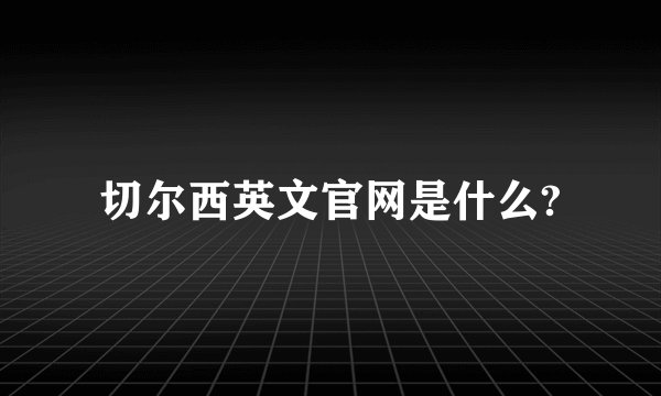 切尔西英文官网是什么?