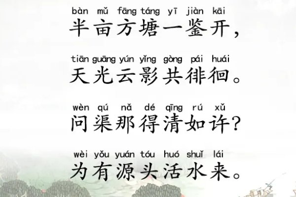为有源头活水来的全诗是什么?