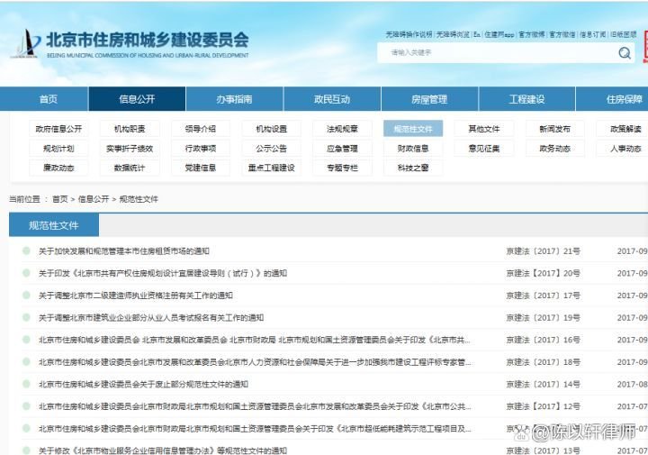 北京市住建委官网是什么？
