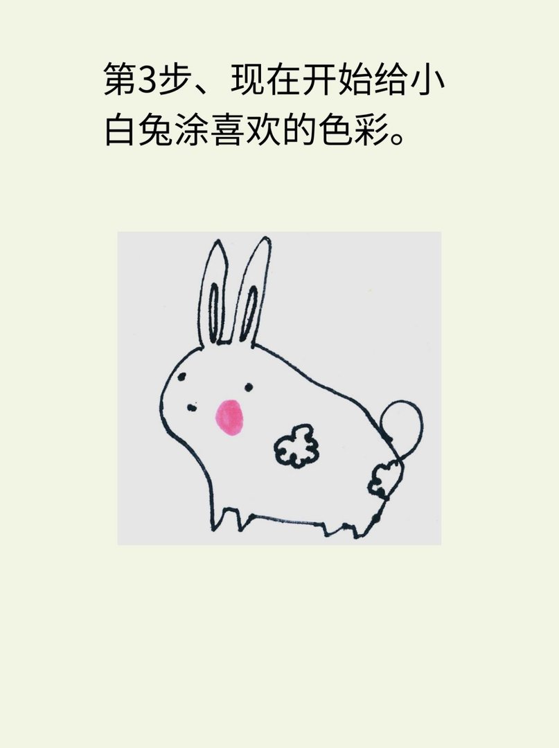 色彩小白兔