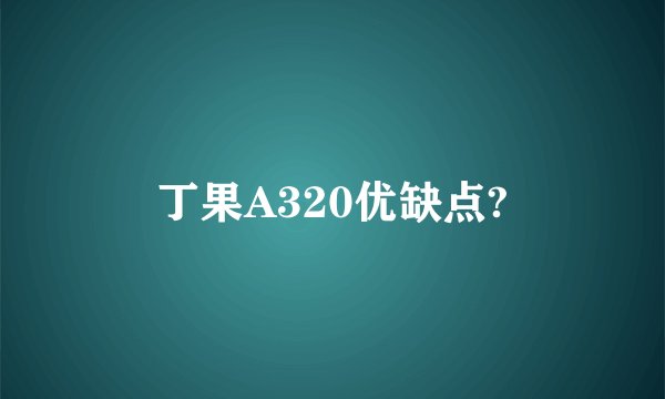 丁果A320优缺点?