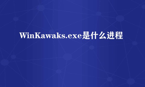 WinKawaks.exe是什么进程