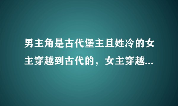 男主角是古代堡主且姓冷的女主穿越到古代的，女主穿越到古代的时候刚巧被家人逼去和男主成亲。