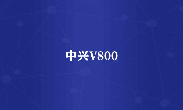 中兴V800