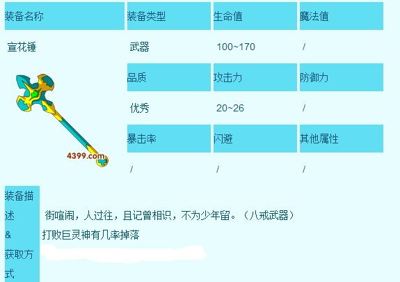 造梦西游3宣花锤如何得