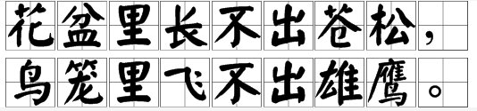 谚语“花盆里长不出苍松”的下一句是什么？