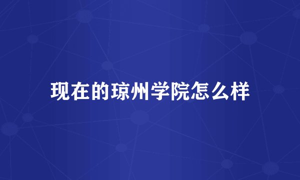 现在的琼州学院怎么样
