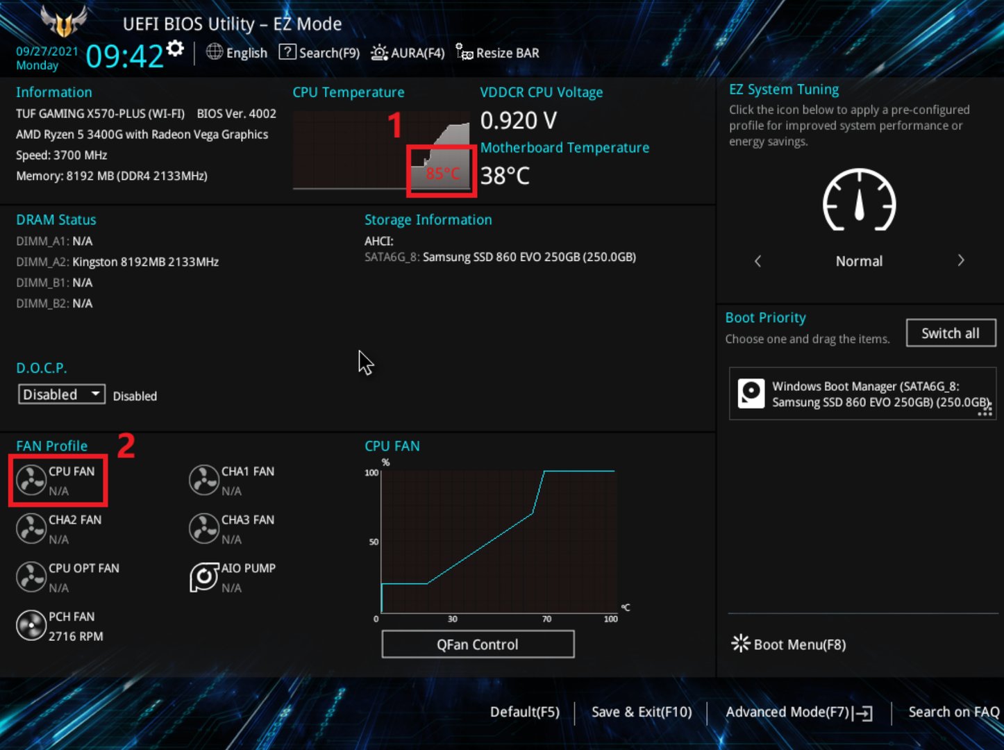 华硕主板F1开机怎么解决