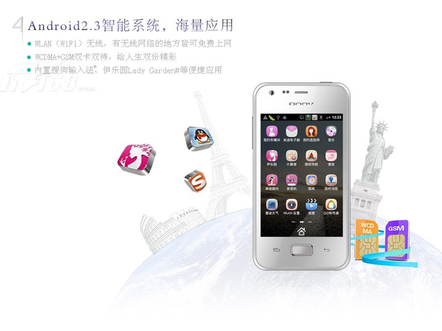 朵唯iEva D2的基本参数