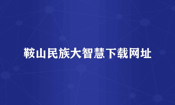鞍山民族大智慧下载网址