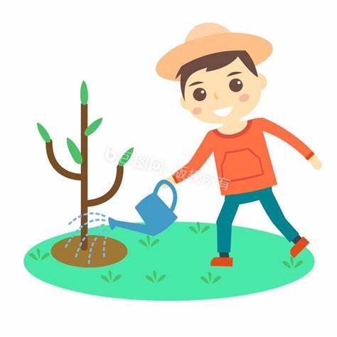 爸爸给花儿浇水仿写类似的话