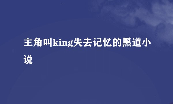主角叫king失去记忆的黑道小说