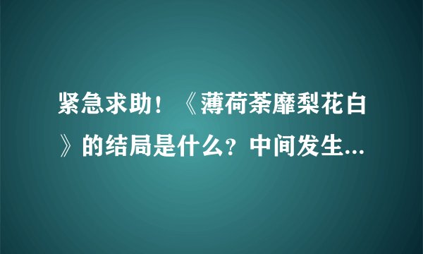 紧急求助！《薄荷荼靡梨花白》的结局是什么？中间发生了哪些事？大致说一下。