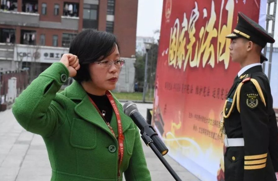 单独进行宪法宣誓时手的姿势是什么样的?