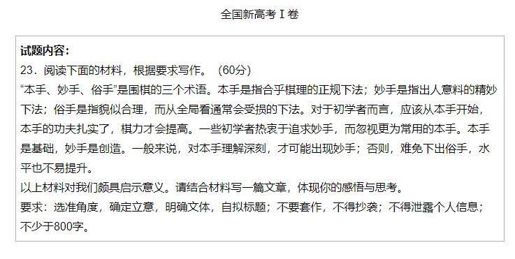 2022年山东高考作文题目及解析（附2020、2021作文题）