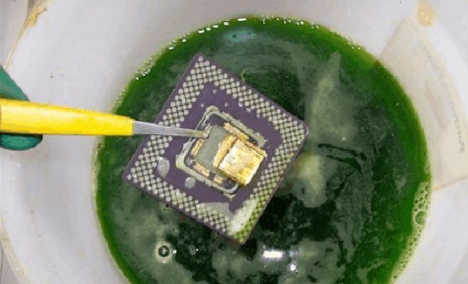 电脑芯片的黄金是怎样提炼出来的？