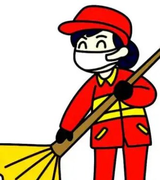 清洁工怎么画全身简笔画