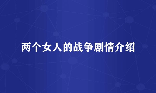 两个女人的战争剧情介绍