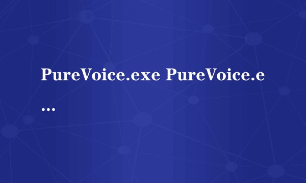 PureVoice.exe PureVoice.exe进程是什么 有什么用-搜狗输入法