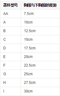 C杯的尺码是多少