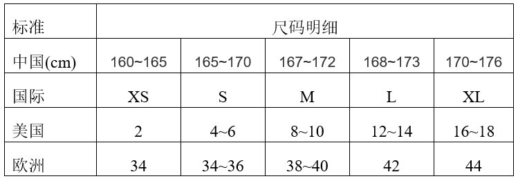 衣服的尺码怎么区分大小号