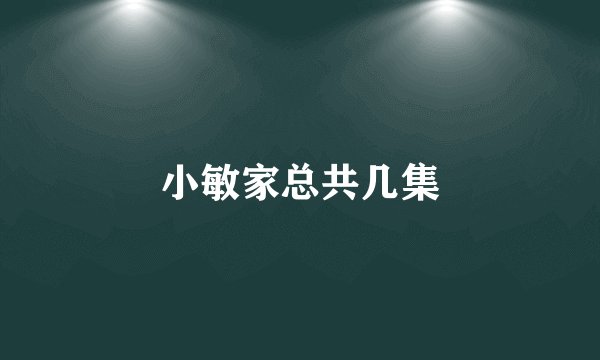 小敏家总共几集
