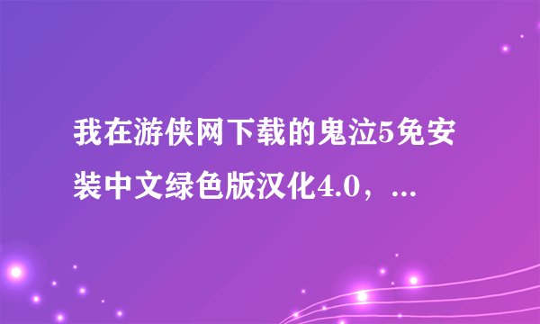 我在游侠网下载的鬼泣5免安装中文绿色版汉化4.0，装好后，人物对话没声音，打斗也没声音，而且那个人