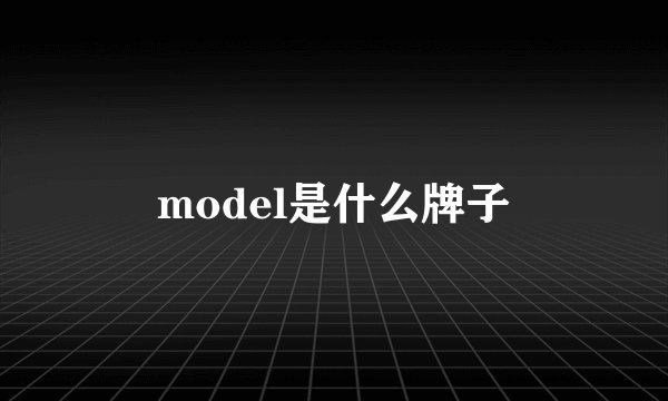 model是什么牌子