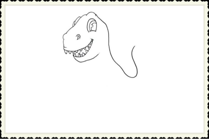 霸王龙怎么画简单又好看