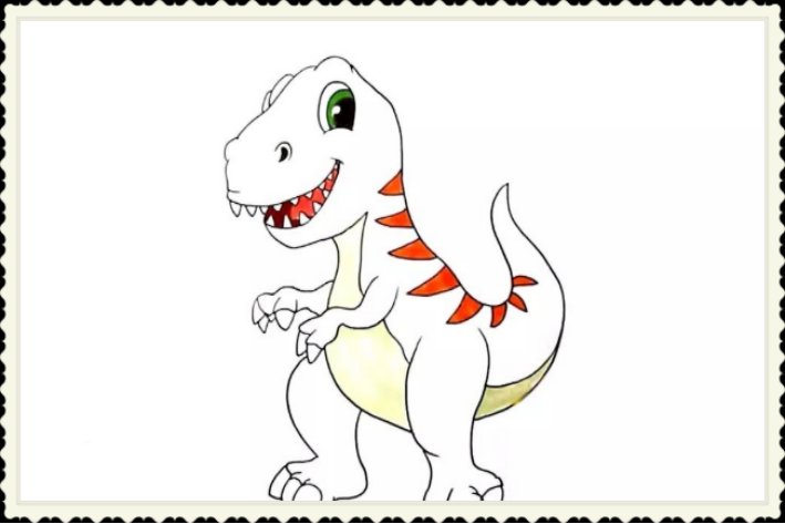 霸王龙怎么画简单又好看