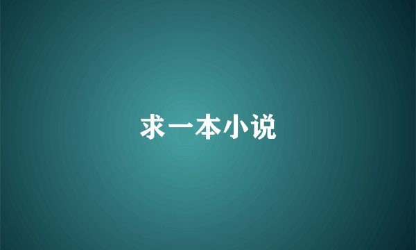 求一本小说