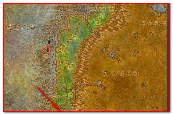 月光林地的飞行点在哪里啊?